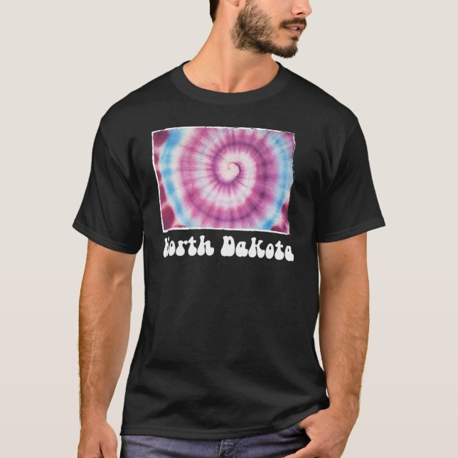 Camiseta Dakota do Norte Tie Dye (Frente)