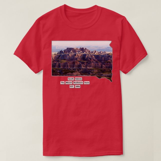 Camiseta Dakota do Sul EUA 4 (Frente do Design)