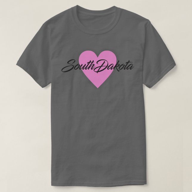Camiseta Dakota do Sul Heart (Frente do Design)