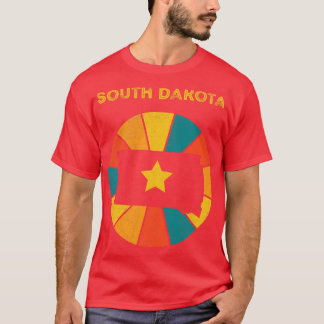 Camiseta Dakota do Sul Vintage angustiou Souvenir 1