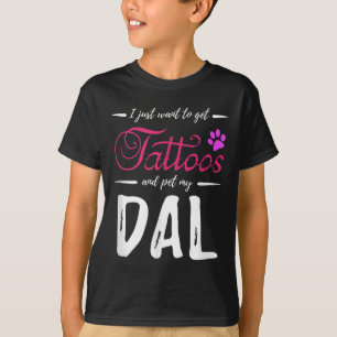 Camiseta Dal Dog Lover Tatto Engraçado Cachorro Dalmaciano