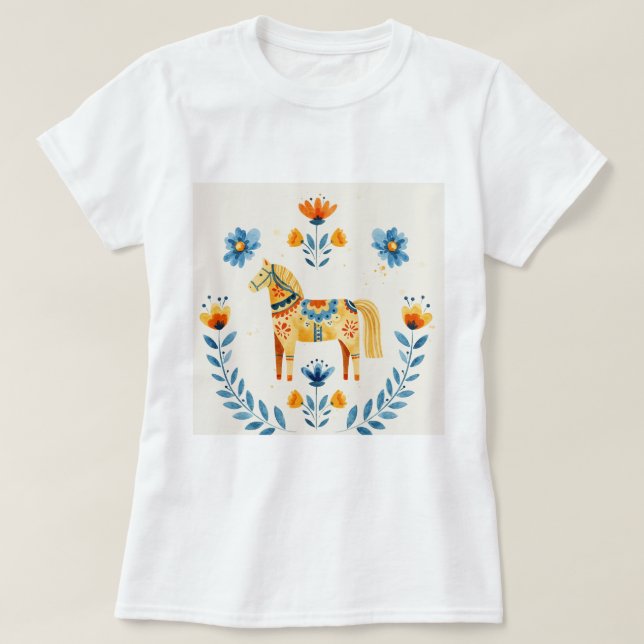 Camiseta Dala horse (Frente do Design)
