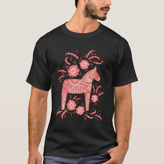 Camiseta Dala Horse Swedish (Frente)