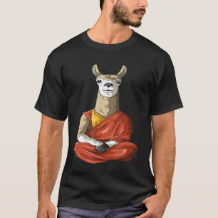 Camiseta Dalai Llama Medita Alpaca Budista Llama Yoga