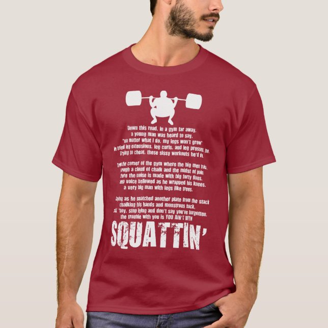 Camiseta Dale Clark Squat Poem Roupa (Frente)
