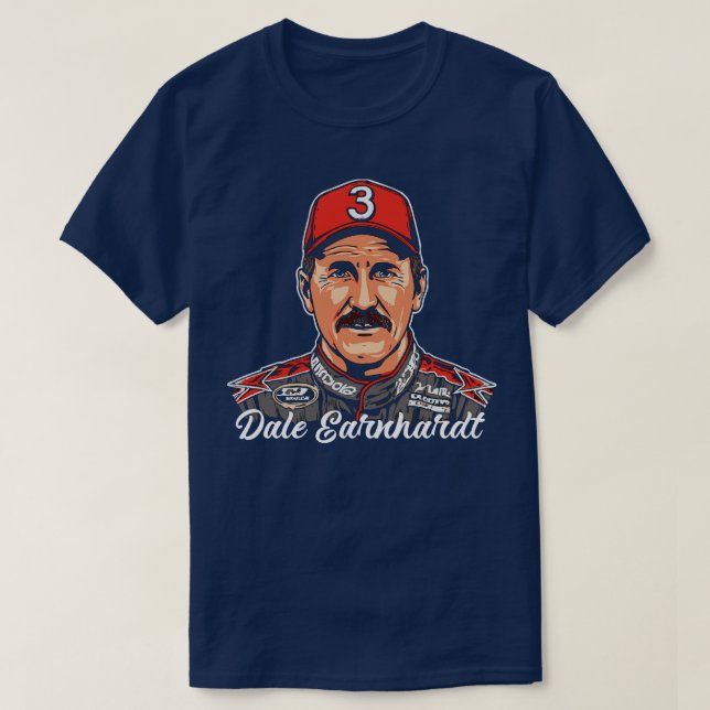 Camiseta Dale Earnhardt Vintage Fan Art (Frente do Design)