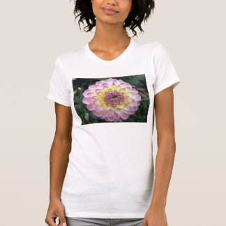 Camiseta Dália vívida do creme da lavanda