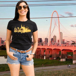 Camiseta Dallas Colorful Silhouette