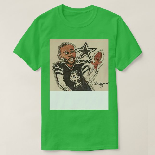 Camiseta Dallas Cowboys Dak Prescott TShirt (Frente do Design)