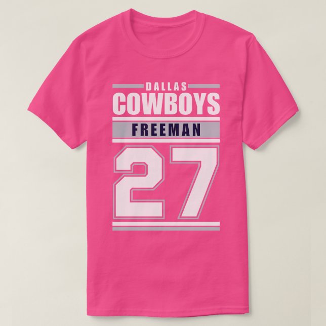 Camiseta Dallas Cowboys Freeman 27 Jogadores TShirt (Frente do Design)