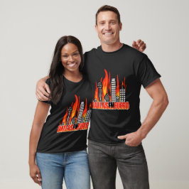 Camiseta Dallas En Fuego Camisa-T masculino
