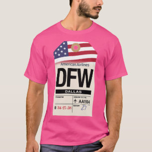 Camiseta Dallas-Fort Worth (Dfw), Texas Airline Luartigo