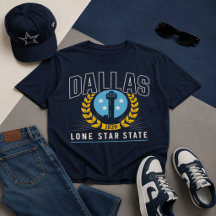 Dallas Lone Star State Vintage Graphic
