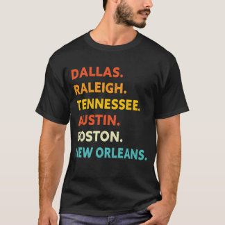 Camiseta Dallas Raleigh Tennessee Austin Boston New Orleans