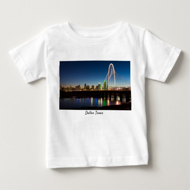 Camiseta Dallas Skyline Dawn (Frente)