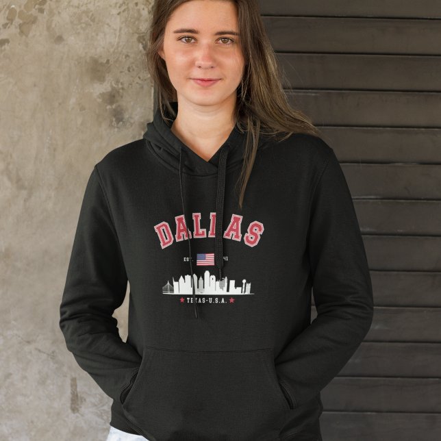 Camiseta Dallas Skyline Silhouette (Criador carregado)