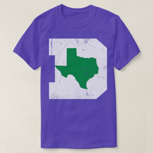 Camiseta Dallas Texas D basquetebol Blue (Frente do Design)