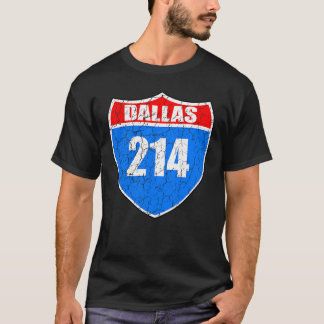 Camiseta Dallas Texas Interstate 45 Orgulho Representa 214 