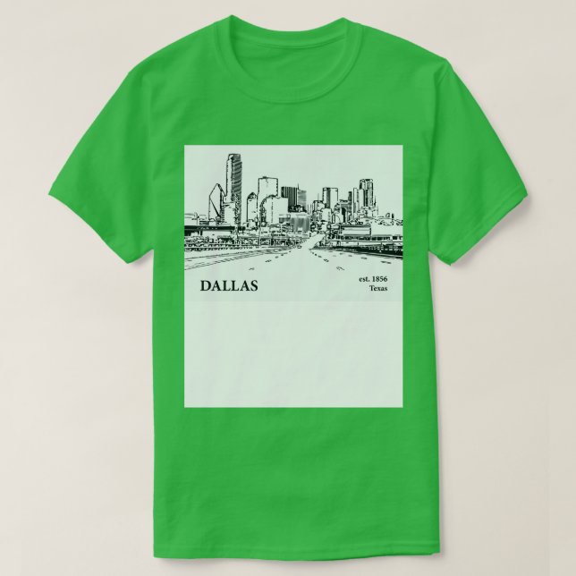 Camiseta Dallas Texas TShirt 4 (Frente do Design)