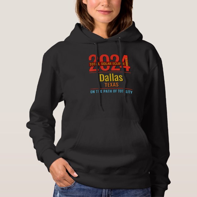 Camiseta Dallas Texas TX Total Eclipse Solar 2024 4 (Frente)