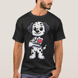 Camiseta Dalmaciano Adoro Tatuagem De Cachorro Engraçado Pa