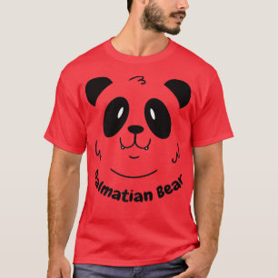 Camiseta Dalmaciano Panda Bear Engraçado Piada de Cachorro