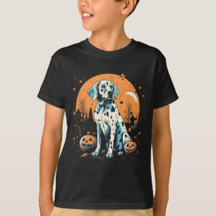 Camiseta Dalmaciano Pumpkin Halloween Costume Cachorro Pupp