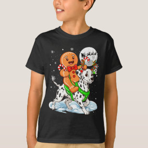 Camiseta Dálmata de Renas de Natal de Pão de Mel B