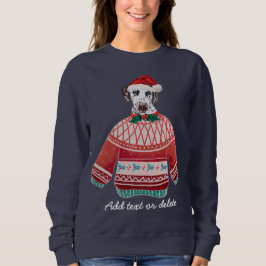 Camiseta Dálmata Natal Divertido Cachorro Feio De Natal Mãe