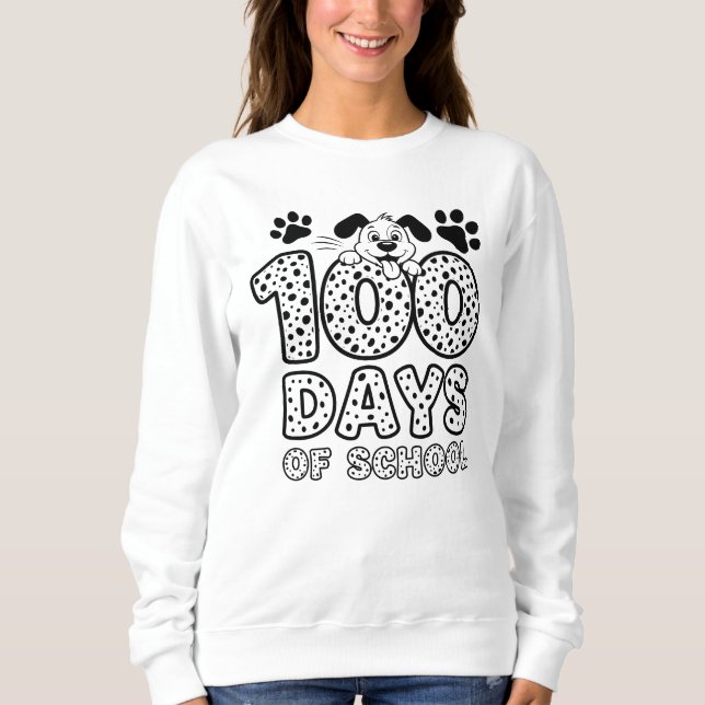 Camiseta Dálmatas 100 Dias de Escola  (Frente)