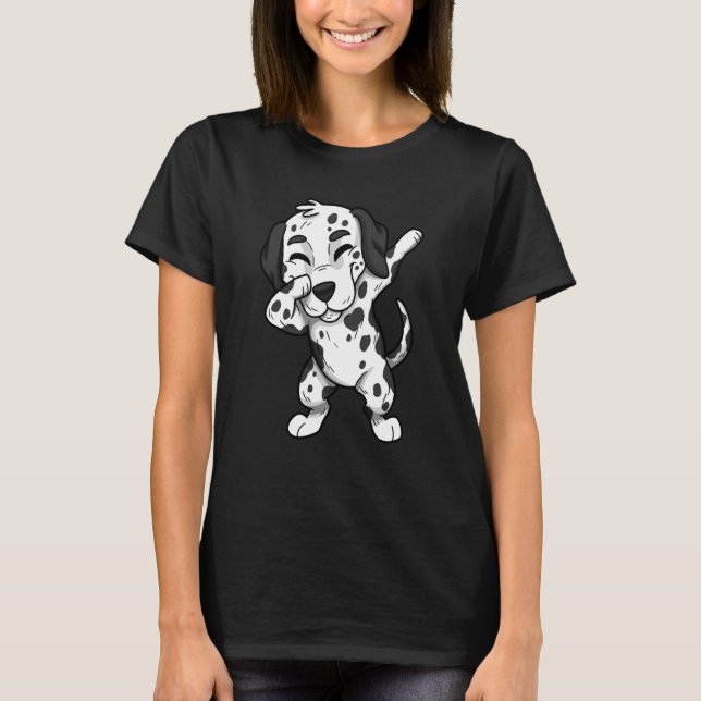 Camiseta Dalmatian Dog Dogs Dabbing Dalmatian (Frente)