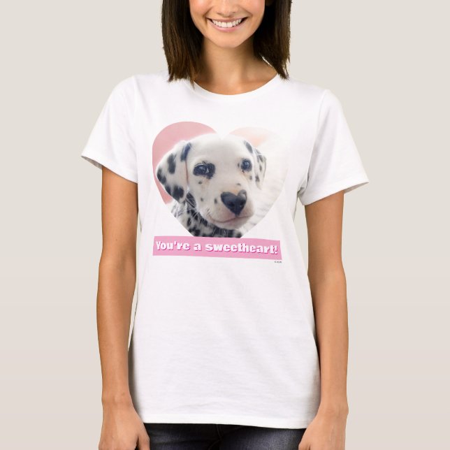 Camiseta Dalmatian Heart Nose (Frente)