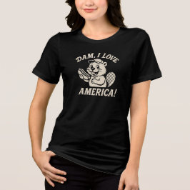 Camiseta DAM. I LOVE AMERICA! With beaver