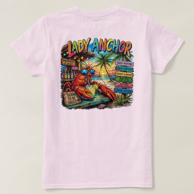 Camiseta Dama Âncora (Verso do Design)