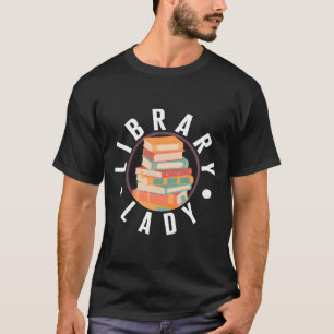 Camiseta Dama da Biblioteca para Bibliotecário Livro Nerd