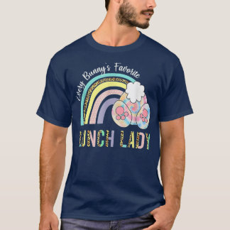 Camiseta Dama de almoço favorita de cada coelhinha Engraçad