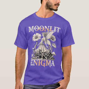 Camiseta Dama de Enigma da Fada Luminosa Escura Fairycore