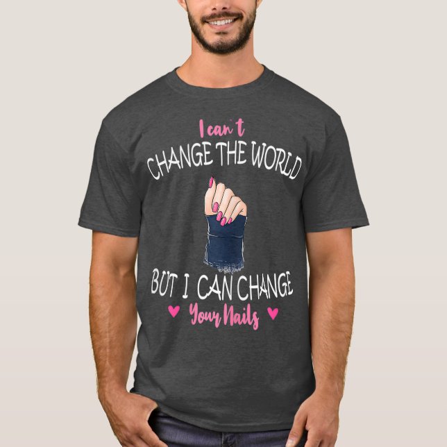 Camiseta Dama de esmalte de Nail Tech Nail (Frente)