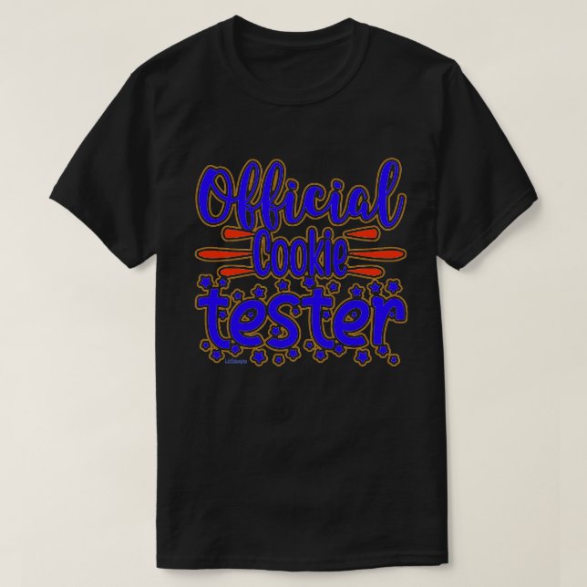 Camiseta Dama de festa engraçada de biscoito engraçada COOK (Frente do Design)