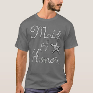 Camiseta Dama De Honra Casamento Na Praia Estrela Do Mar