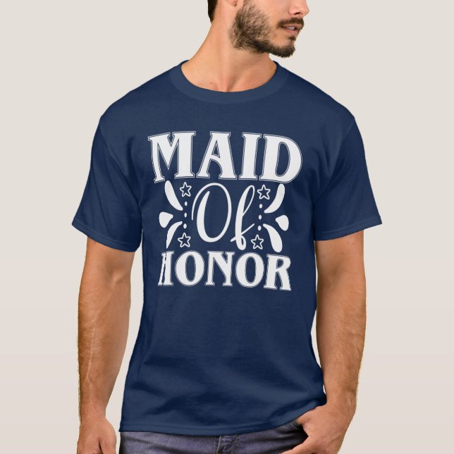 Camiseta Dama De Honra Combinando Fofo Para Despedida De So (Frente)