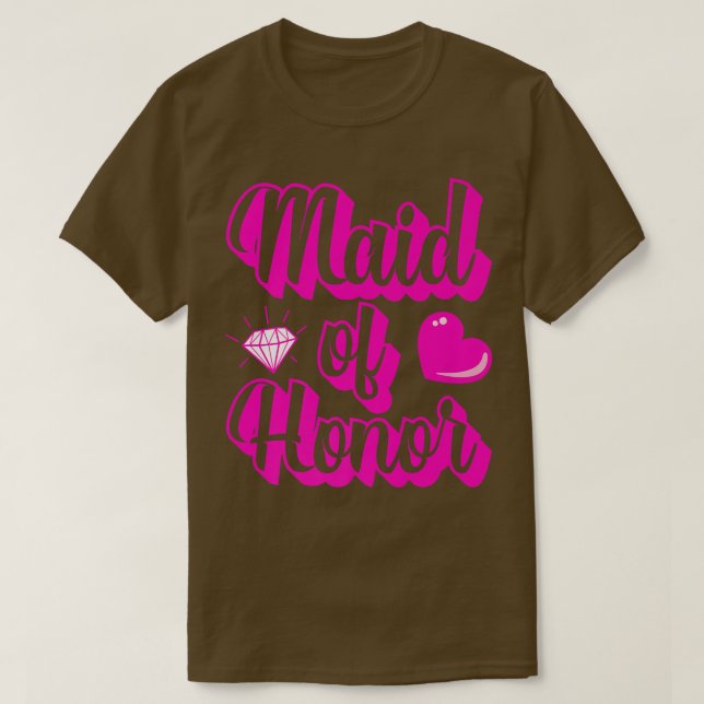 Camiseta Dama de honra da despedida de solteira da noiva (Frente do Design)