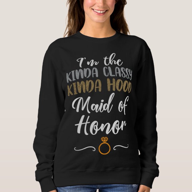 Camiseta Dama de Honra da despedida de solteira meio classe (Frente)