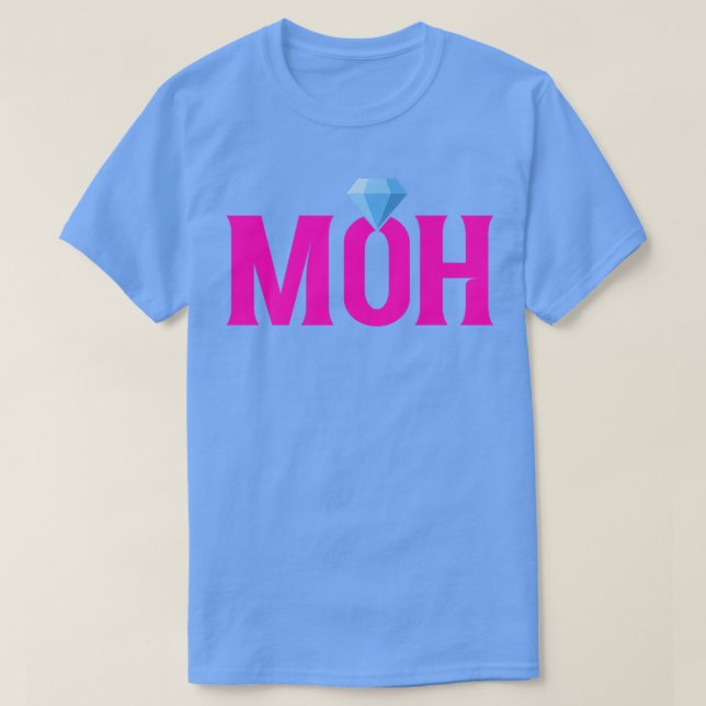 Camiseta Dama de honra da festa de despedida de solteira da (Frente do Design)