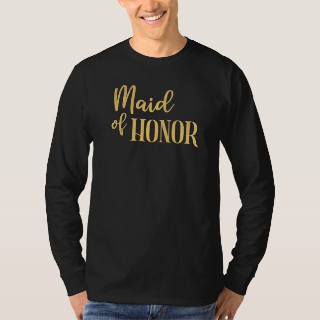 Camiseta Dama de Honra da Noiva Festa de Despedida de Solte (Frente)