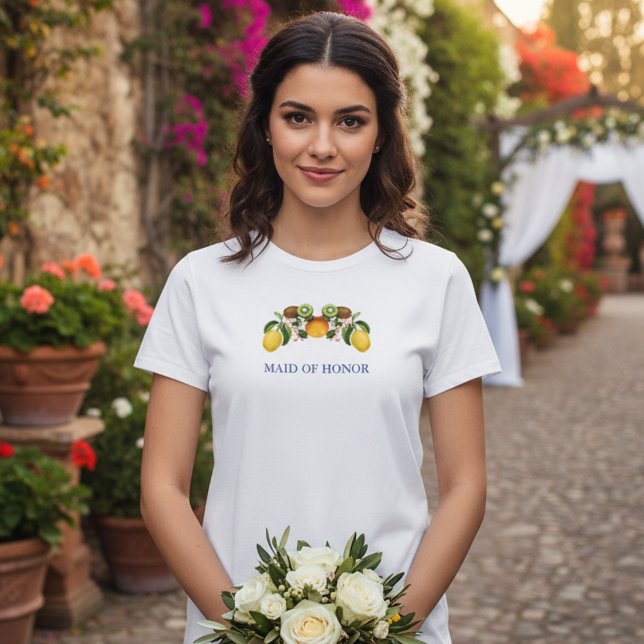 Camiseta Dama de honra de casamento italiano (Criador carregado)