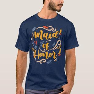 Camiseta Dama de Honra Feminina da Noiva Festa de Casamento
