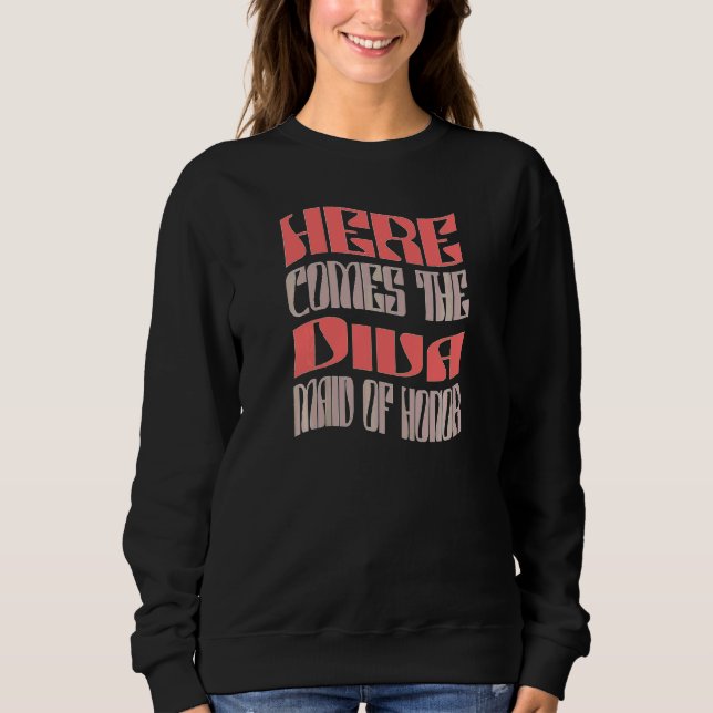 Camiseta Dama de Honra Feminina Diva Retro Combinando Bacha (Frente)