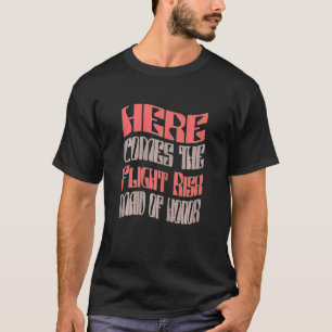 Camiseta Dama de honra feminina vôo risco correspondência B