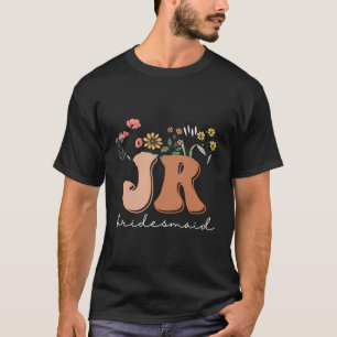 Camiseta Dama de Honra Júnior Festa de Chá Flores Silvestre